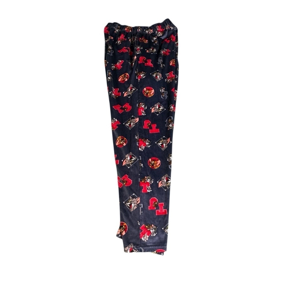 Tom & Jerry Aeropostale Women’s Lounge Pants Medium Blue Red Cartoon Print Soft - Picture 6 of 8